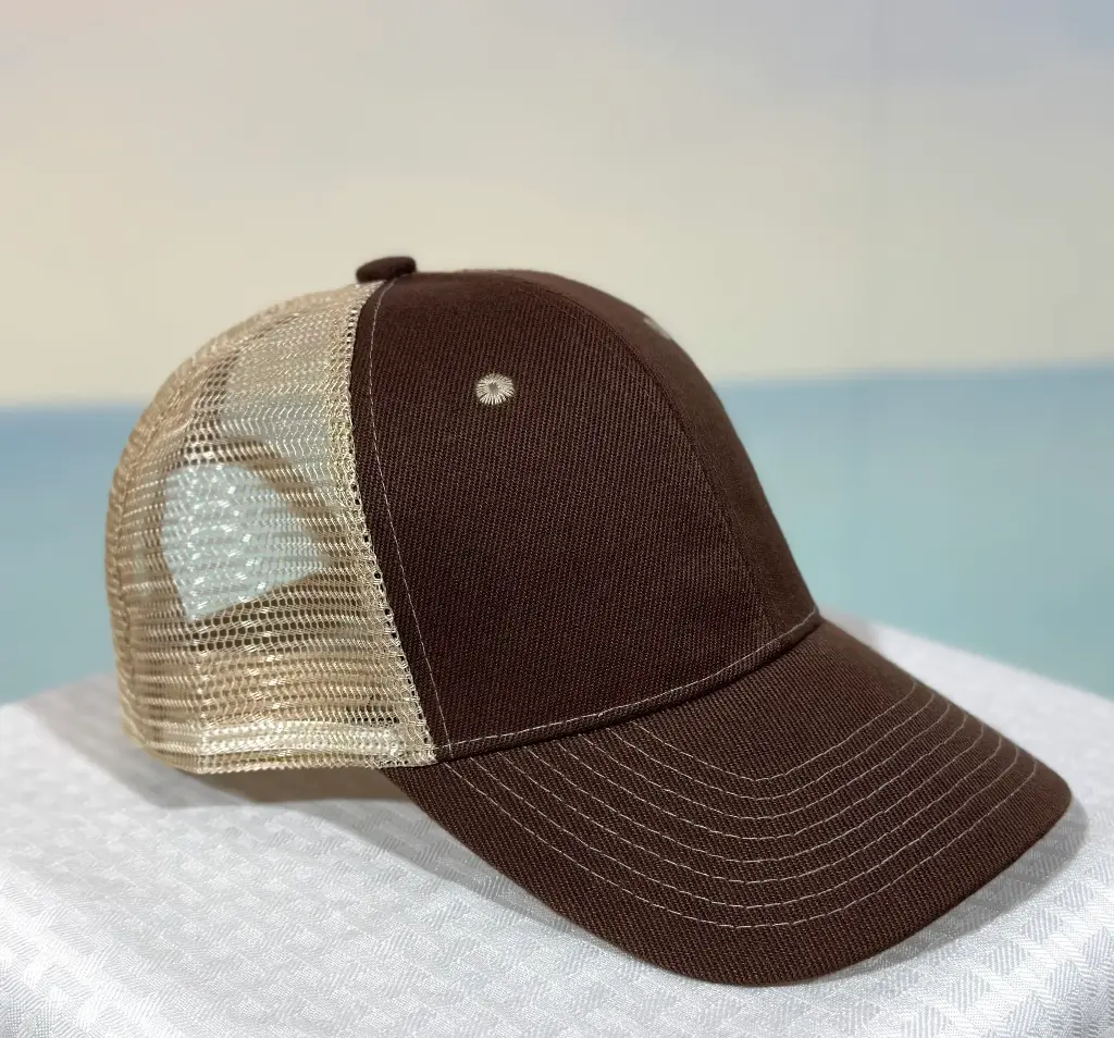 [HT_BKC_2810-BR/KH] Trucker Hat - Brown/Khaki