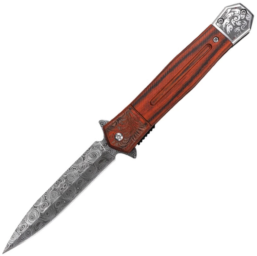 A/O Acid Etch Folding Knife