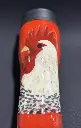 💥 Hand-Painted Stainless Steel Infuser Tumbler – “The Red Rooster”