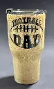 🏈  30 oz “Football Dad” Stainless Steel Tumbler – Stone Finish
