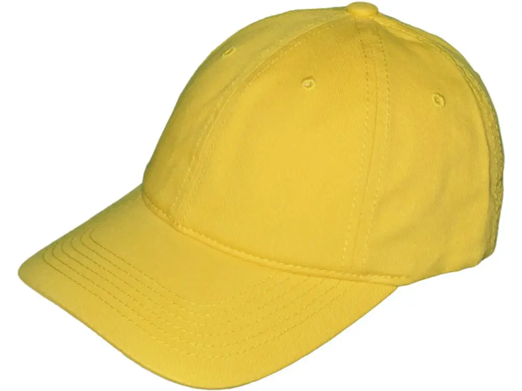 Yellow Low Profile Baseball Cap