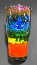 🧘‍♀️ 30 oz Stainless Steel Tumbler – Rainbow Ink & Glitter Meditation Design