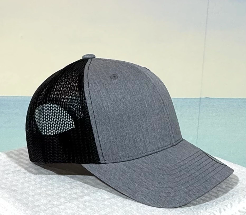 Trucker Hat - Structured Mesh Cap - Dark Gray/Black