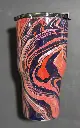 ⭐ 20 oz Stainless Steel Tumbler – Red, Blue & Silver Marble