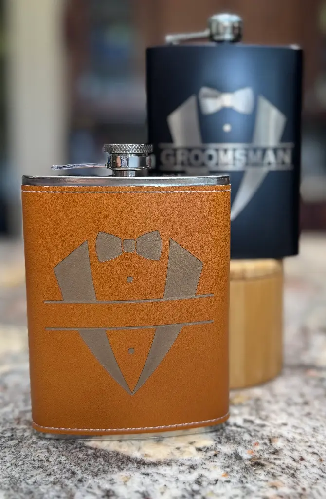 Leather Wrapped Flask