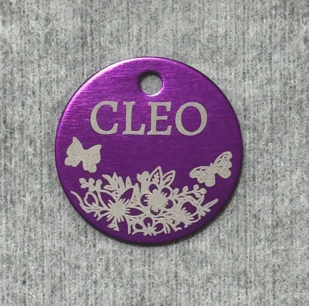 [RredTag] Pet Tag - Circular (Red)