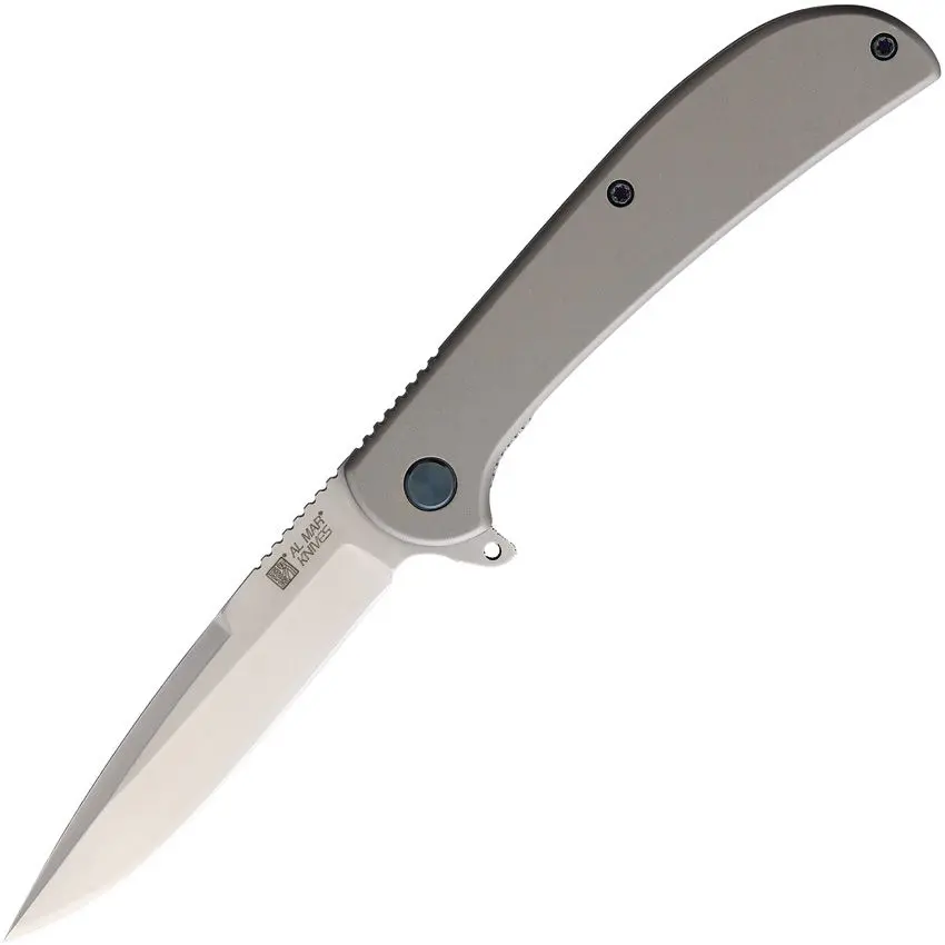  2.7 in.  Stainless Steel Ultra thin Folding Knife, Titanium Gray