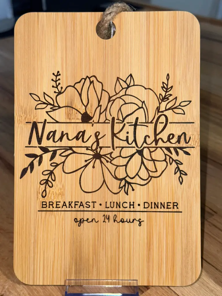 Nana's Bamboo Cutting Board