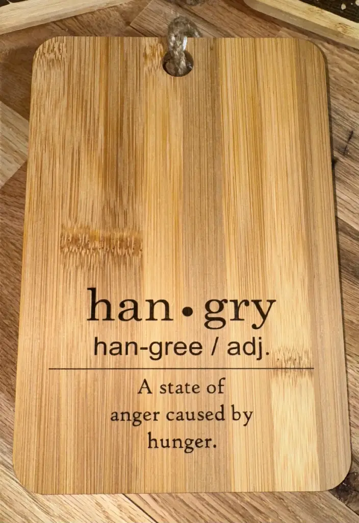 Hangry Bamboo Cutting Board